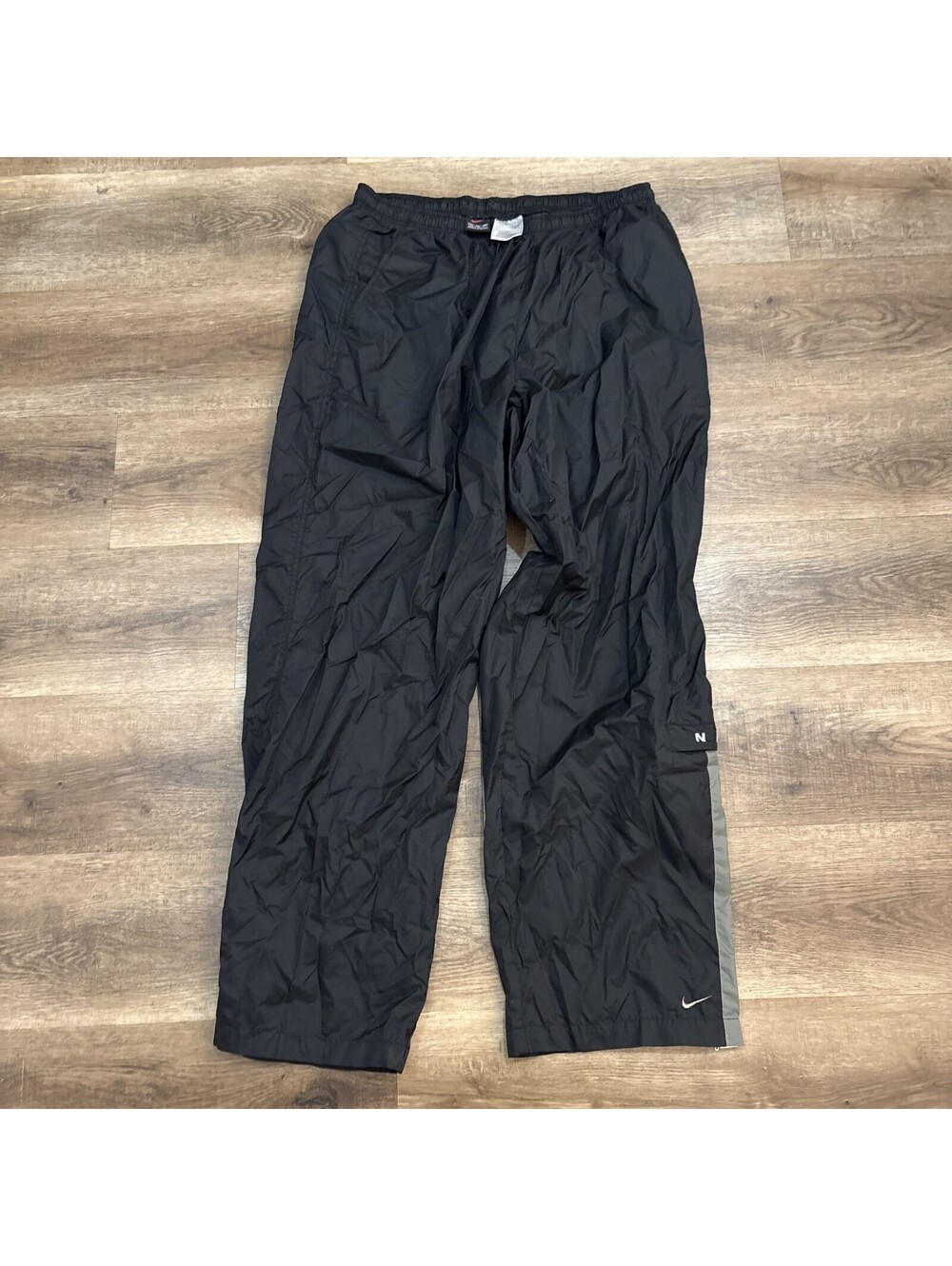 Vintage Nike y2k Drill Baggy Track Pants Size XXL EUC Nike Spell Out